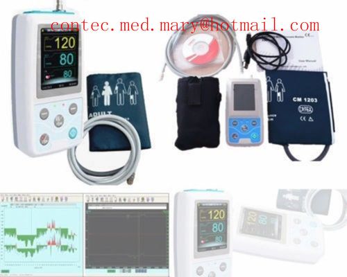 Sales ,24h Ambulatory Blood Pressure Monitor, ABPM Holter MAPA,3 Free Cuffs