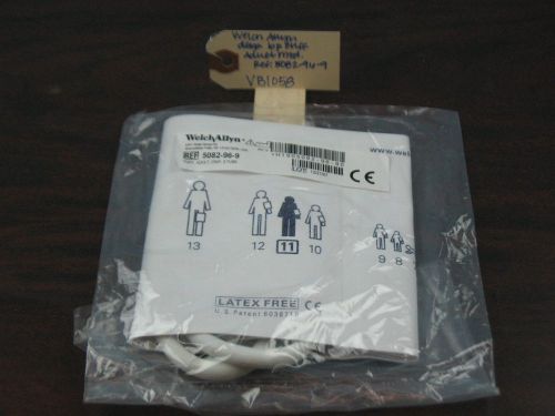 Welch allyn disposable bp cuff dual tube adult med ref: 5082-96-9 for sale