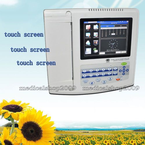 2014 CONTEC ECG1200G Digital 12 Channel ECG EKG Machine,8&#034;TFT Color LCD display