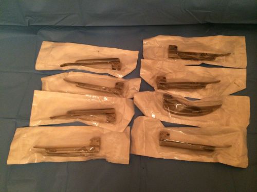 Novalite LED Standard Stainless Steel Laryngoscope Blade (QTY-Lot of 8)