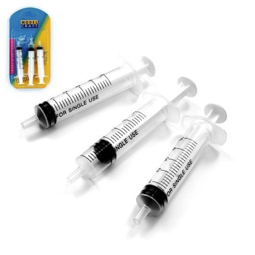 3 x 5 ml syringes disposable pol1005/3 modelcraft liquid general purpose tools for sale