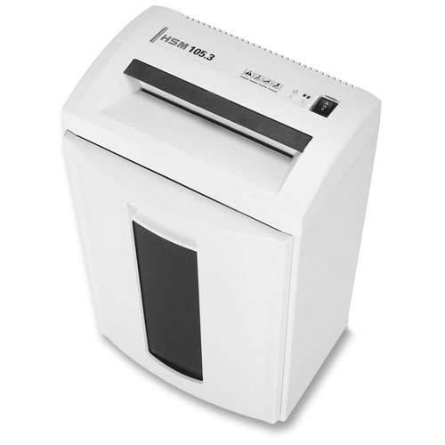 HSM 1053CC Shredder, Cross Cut, 14 Sh Capacity, 14 7/10&#034; x 11&#034; x 23&#034;, White