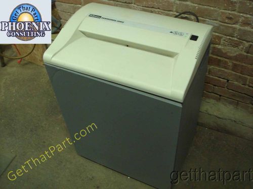 Fellowes 380 380cc WhiteTop USA CrossCut 16&#034; Industrial Paper Shredder