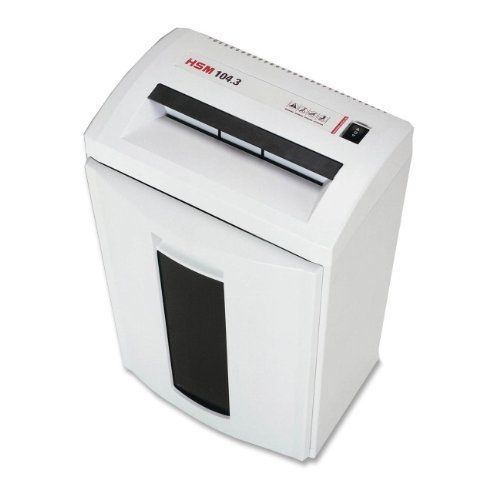 Hsm Classic 104.3 Strip-cut Shredder - Strip Cut - 24 Per Pass - 8.70 (hsm1043)