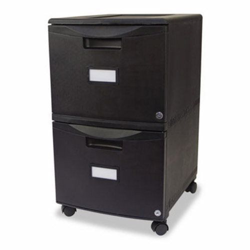 Storex 2-drawer mobile filing cabinet, 14-3/4w x 18-1/4d x 26h (stx61309b01c) for sale