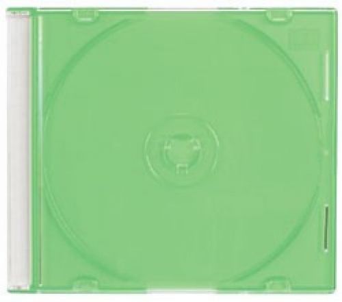 100 SLIM GREEN Color CD Jewel Cases