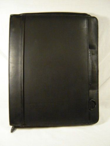 Genuine Leather Organizer w/ Retractable Handles India Planner Binder Briefcase