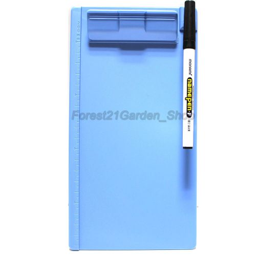 Kapamax Mini Clip Board Holder for Receipt Bill Memo Document Writing - Blue