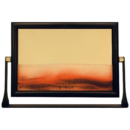 Sand in Motion Art Decor Desktop Office Picture Orange purple  4  colors - 7&#034;