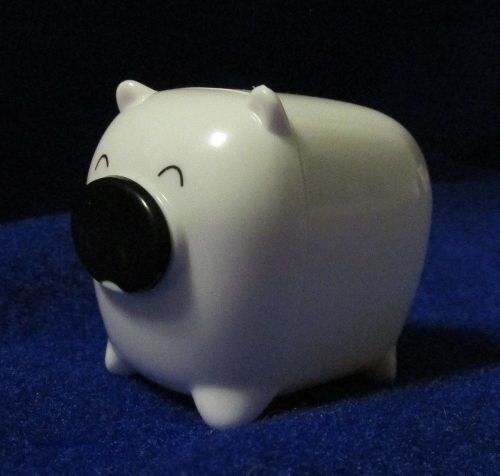 Cute Little White Pig Novelty Pencil Sharpener