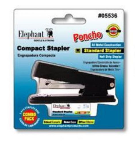 Stapler Poncho Combo Black 2 Pack