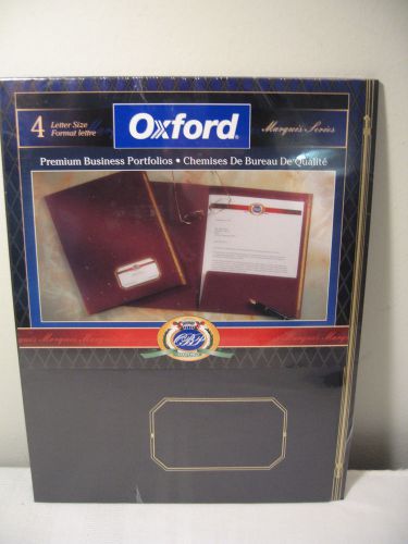 OXFORD MARQUIS SERIES PREMIUM BUSINESS PORTFOLIOS (4 PACK) - BLACK/GOLD