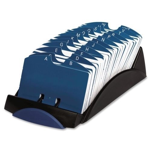 Rolodex 66998 VIP Card File 500-Card Capacity 4-3/4inX9-3/8inX3in Black