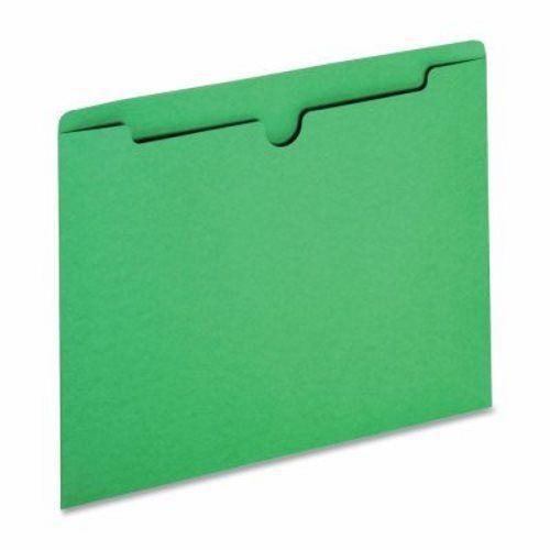 Sparco File Jacket, Ltr, 11Pt, Flat, 50 Cap, 100/BX, Green (SPR26559)