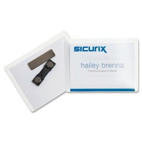 Baumgartens Sicurix Magnetic Style Name Badge - 4&#034; Width3&#034; Height (bau67665)