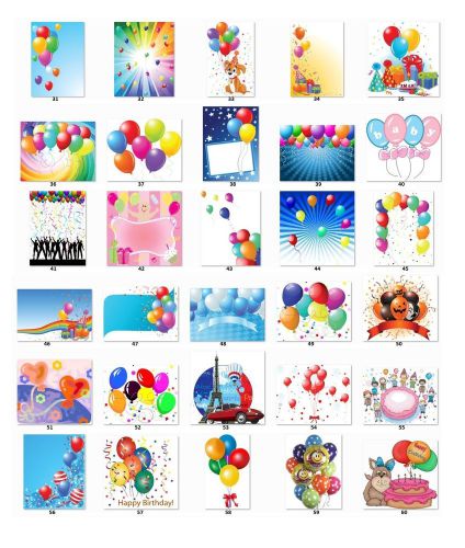 30 square stickers envelope seals favor tags party balloons buy 3 get 1 free(p2) for sale