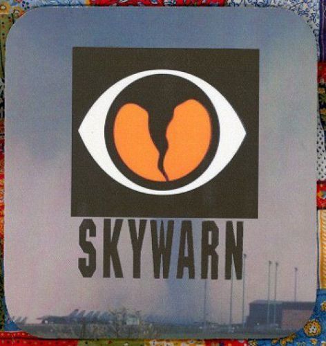 SKYWARN Tornado Heavy Rubber Backed Mousepad #0867 Storm Spotter!