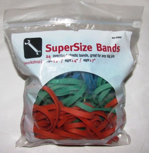 (24 pc) RUBBER BAND Rubberband for TRASH CANS - Mixed Sizes - FREE U.S. SHIP