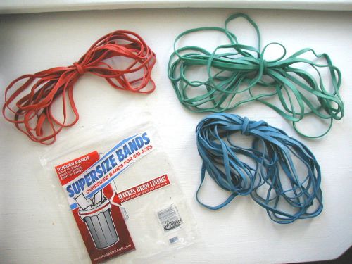 24 Pack Alliance SuperSize HD Rubber Bands 8 Each 12&#039;&#039; 14&#034; 17&#034;