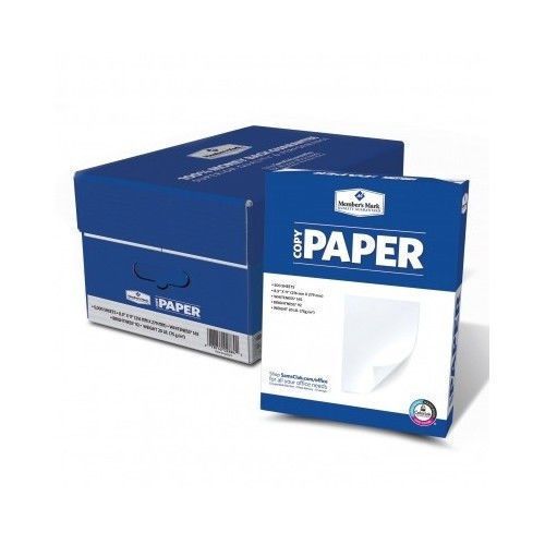 Member&#039;s mark copy paper 92 bright 8 1/2x11 case 5000 sheets new free ship for sale