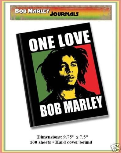 Bob marley one love hard cover journal notebook-new! for sale