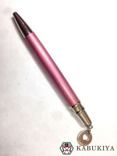 Used cartier (cartier)   ballpoint pen pink heart pink  silver   13-16483l for sale