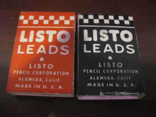 Vintage Listo Lead Red Black No. 162 Original - Made in USA