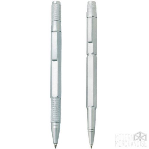 Metal Engineer Rollerball  Ballpoint Pen 2pc Set Construction Heavy Duty Gel Ink