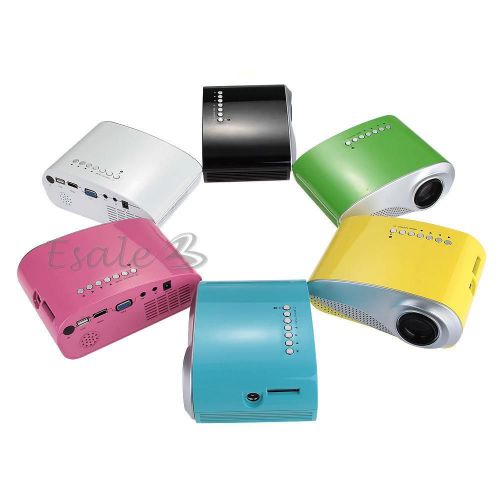 Mini projecteur videoprojecteur led video audio multimedia hdmi usb sd vga av tv for sale