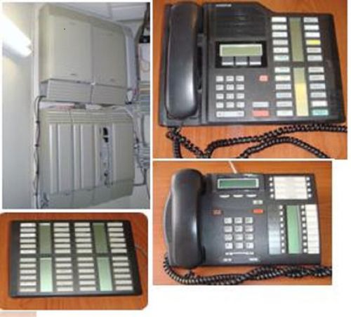 Nortel Norstar Plus Modular ICS PBX 84 Lines Expandable Phone System 33 Handsets