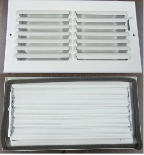 Register Vent Air Grill Wall Ceiling 12x6 Alum. Antique Wht. 10pc case NR $41..