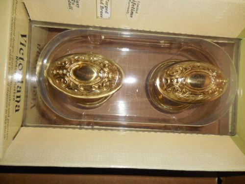 ULTRA - Polished Brass Dummy Knobs, Victoriana Rosette, 45216