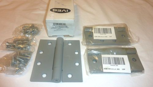 3 Ives 3CB1HW 4.5&#034; x 4&#034; 600 USP 3 Knuckle Full Mortise Hinges 268 PRIMED 4 PAINT