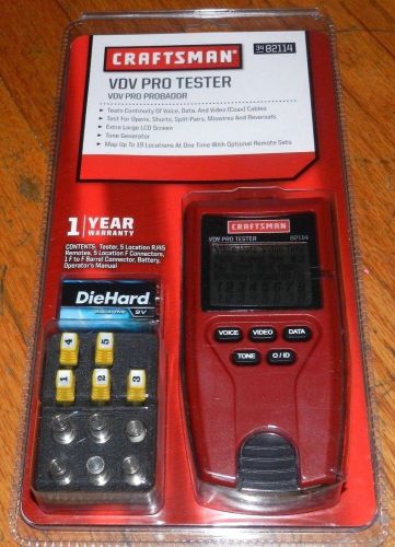 craftsman VDV PRO TESTER 3482114