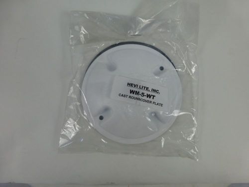 New HEVI LITE WM-5-WT Wall Mount Round Cover Plate Lights Lighting 4.50&#034; Dia