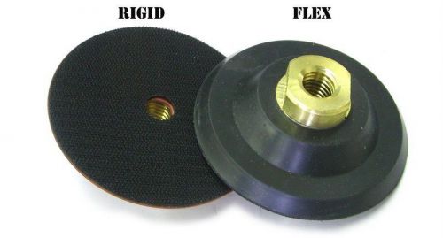 4&#034; velcro polishing pad holder/backer 5/8&#034; x 11 th 2pcs for sale