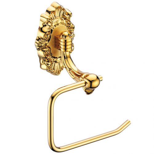 Modern fashion bathroom accessories ti-pvd gold toilet paper holder for sale