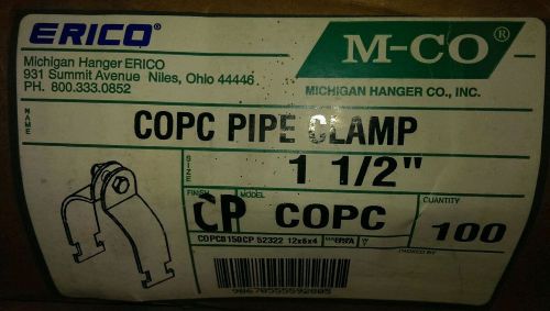 Copper coated pipe clamp / strut, 1 1/2 inch for sale