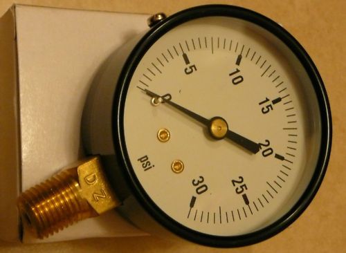 2 NEW 2 1/2&#034; Radiant Pressure Gauge, 30 PSI,  1/4&#034; NPT 3