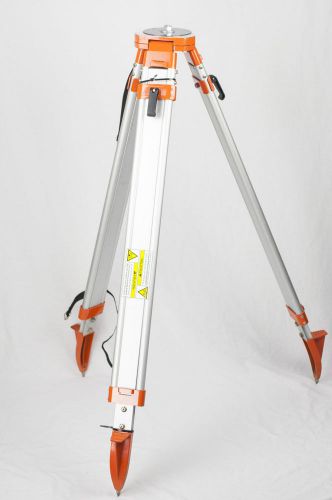 SECO Aluminum Contractor&#039;s Quick Clamp Tripod Silver Orange Telescopic 65&#034; Flat