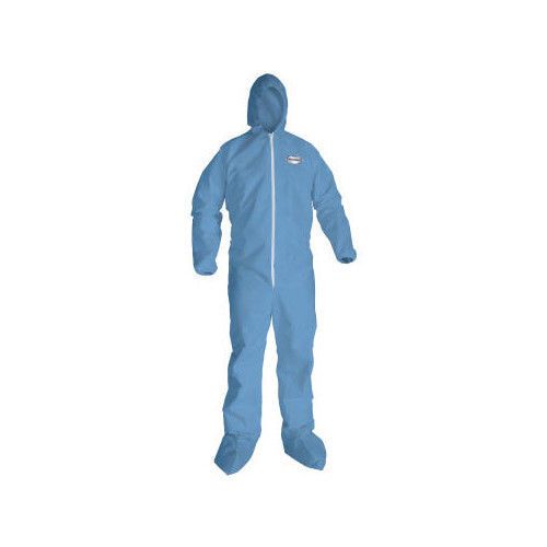 Kleenguard a65 2x-large hood and boot flame-resistant coveralls in blue for sale