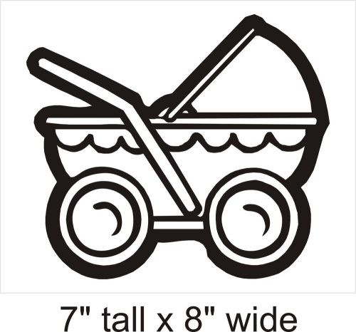 2X Baby Pram Funny Car Vinyl Sticker Decal Truck Window Laptop FD86