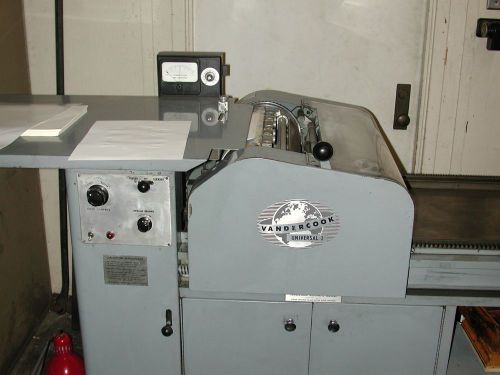 Vandercook Universal 1 Proof Press, Power Carriage.