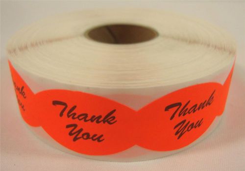 1000 Self-Adhesive Thank You Labels Stickers Retail Store Supplies