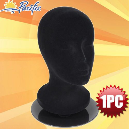 Female foam black velvet MANNEQUIN head holder base display wig hat glasses 11&#034;