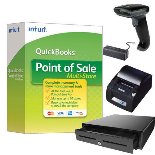 QuickBooks POS 11.0 2013 Pro Multi-Store Software + Hardware Bundle  - Upgrade