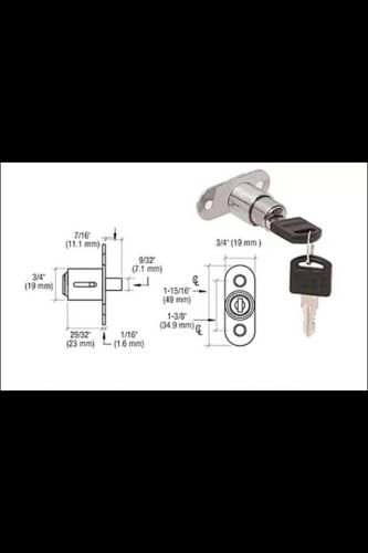 Chrome Keyed Alike Track Plunger Lock