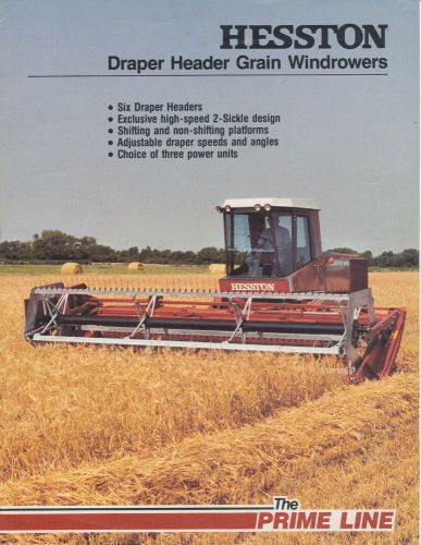 HESSTON WINDROWERS BROCHURE