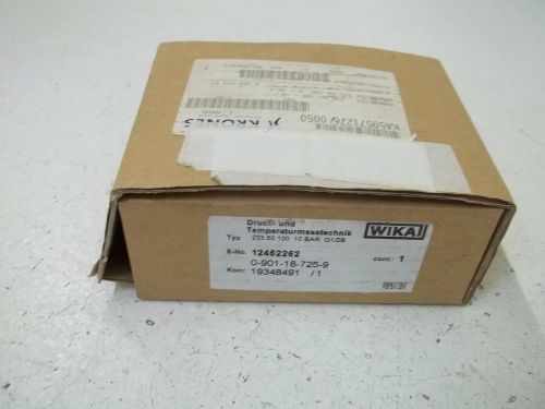 WIKA 233.50.100 PRESSURE GAUGE 0-10 PSI *NEW IN A BOX*