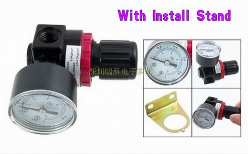 New Air Control Compressor Pressure Relief Regulator Valve AR2000+Install Stand